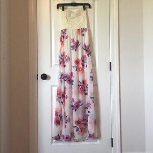 White floral dress